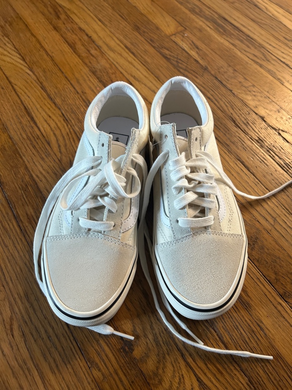 Vans White Low-Top Athletic Sneakers